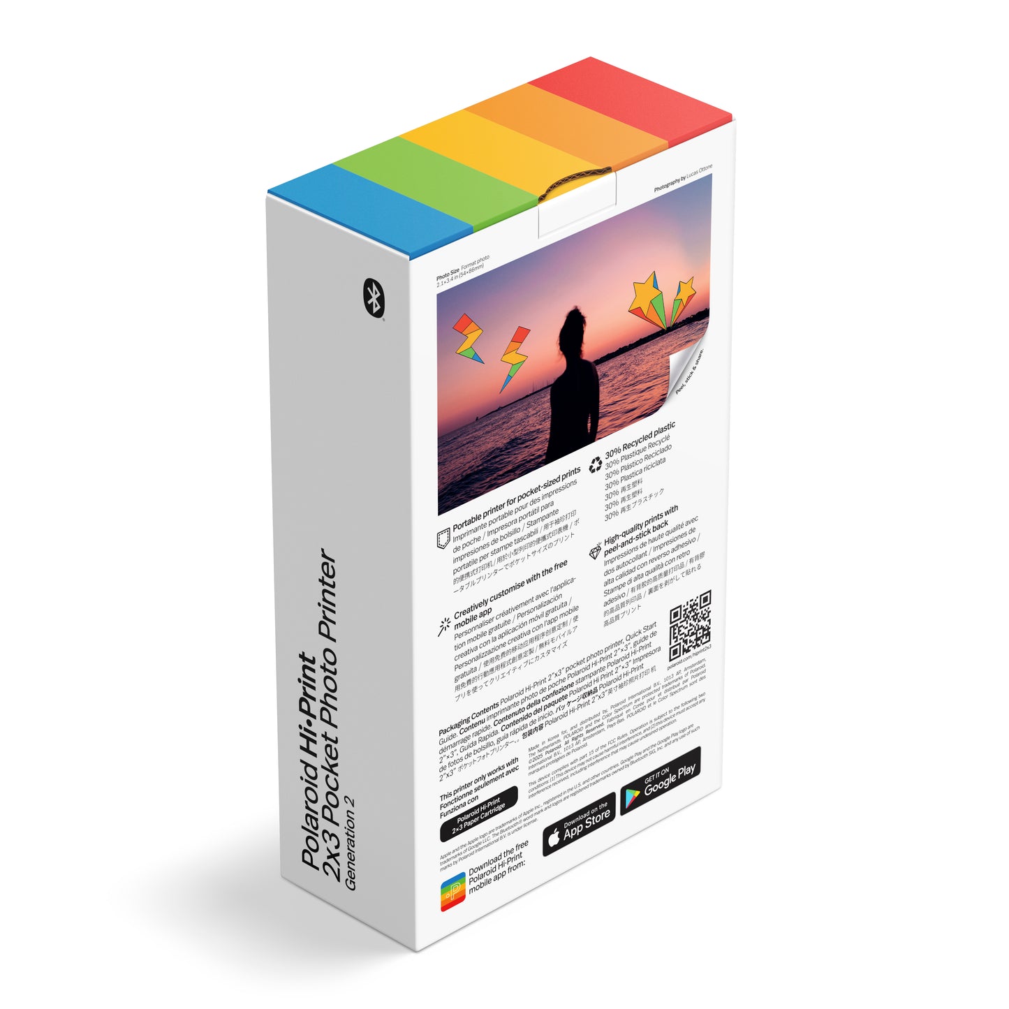 Polaroid HiPrint Generation 2 2×3 Pocket Photo Printer - White