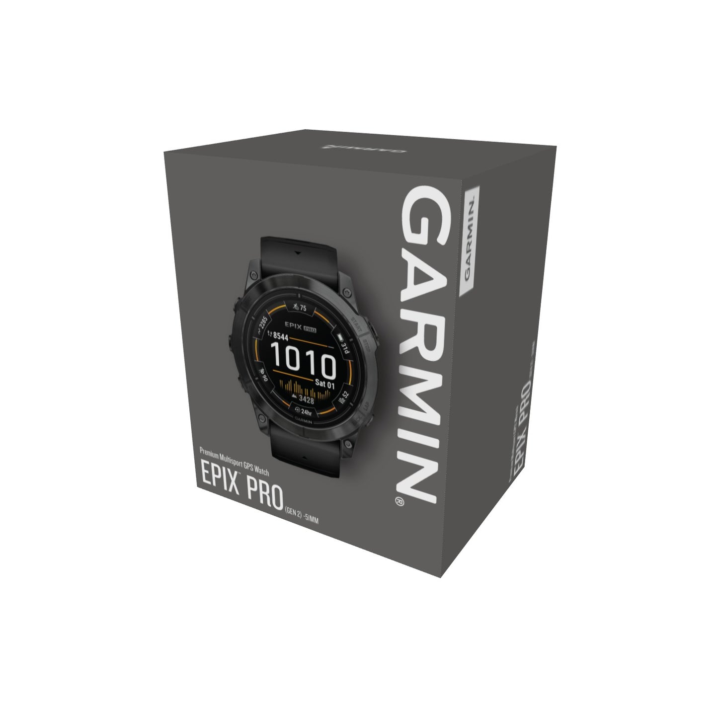 Garmin epix™ Pro Gen 2 GPS Smartwatch and Fitness Tracker - 51-mm - Slate Gray with Black Band