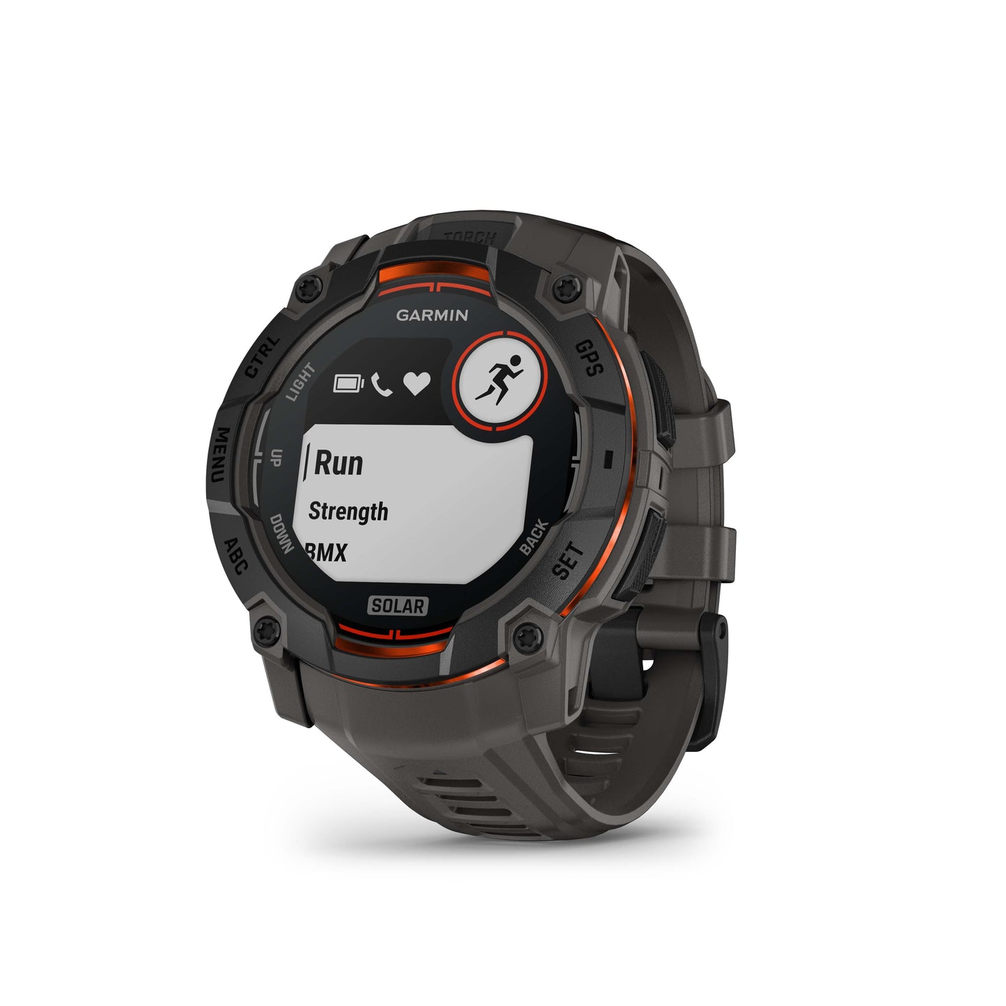 Garmin Instinct® 3 AMOLED GPS Smartwatch with Solar Charging - 50-mm - Charcoal