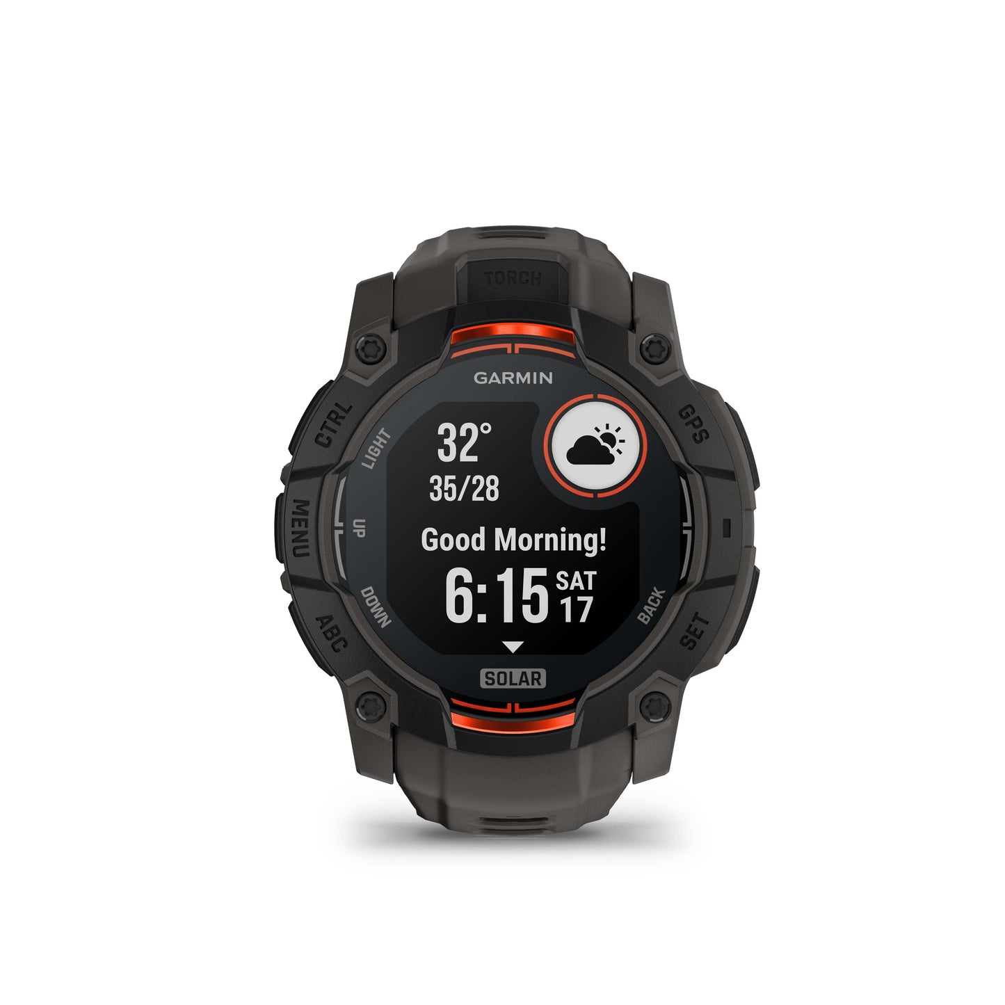 Garmin Instinct® 3 AMOLED GPS Smartwatch with Solar Charging - 50-mm - Charcoal
