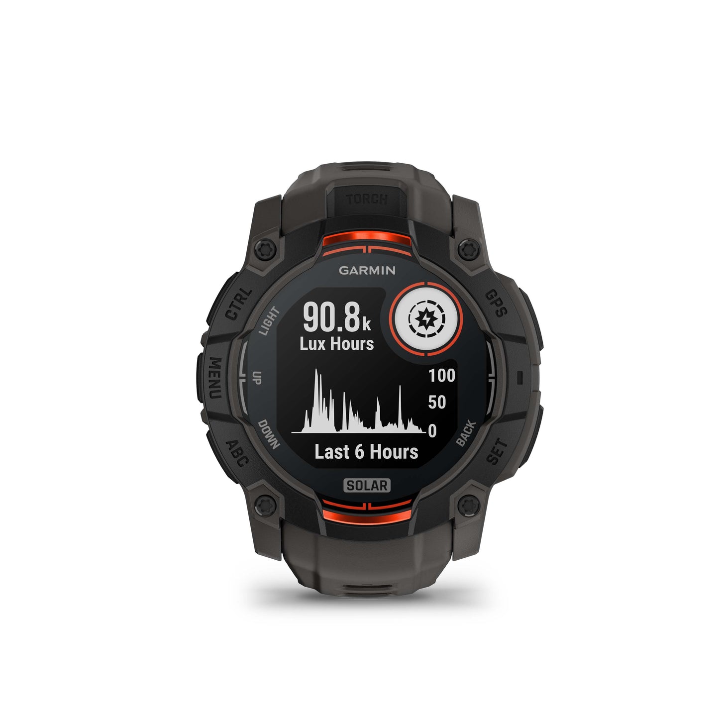 Garmin Instinct® 3 AMOLED GPS Smartwatch with Solar Charging - 50-mm - Charcoal