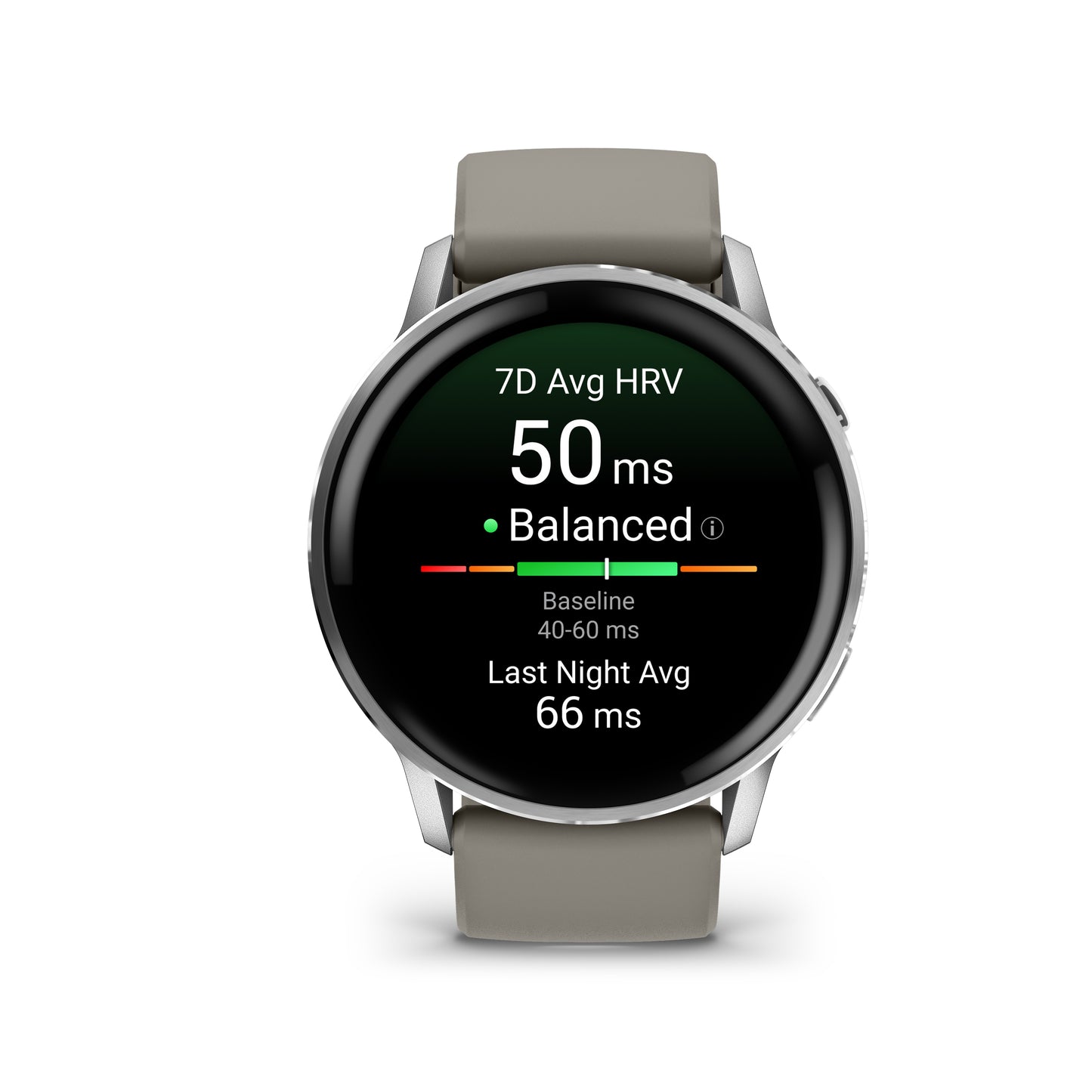 Garmin Venu 4 GPS Smartwatch - 45mm Silver with Silver Gray Silicone Band
