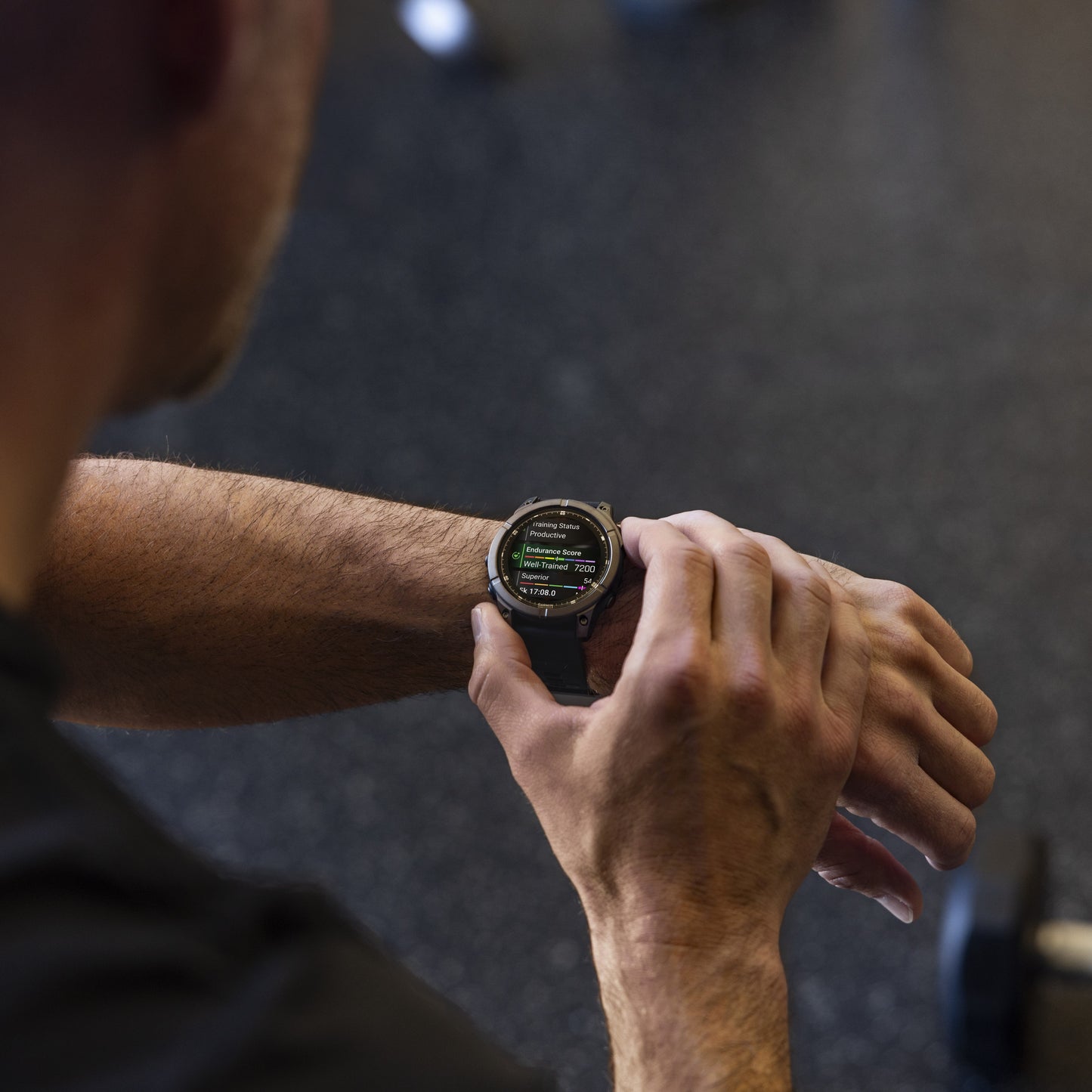 Garmin fēnix® E AMOLED Display GPS Smartwatch - 47-mm - Slate Grey Steel Bezel with Black Silicone Band