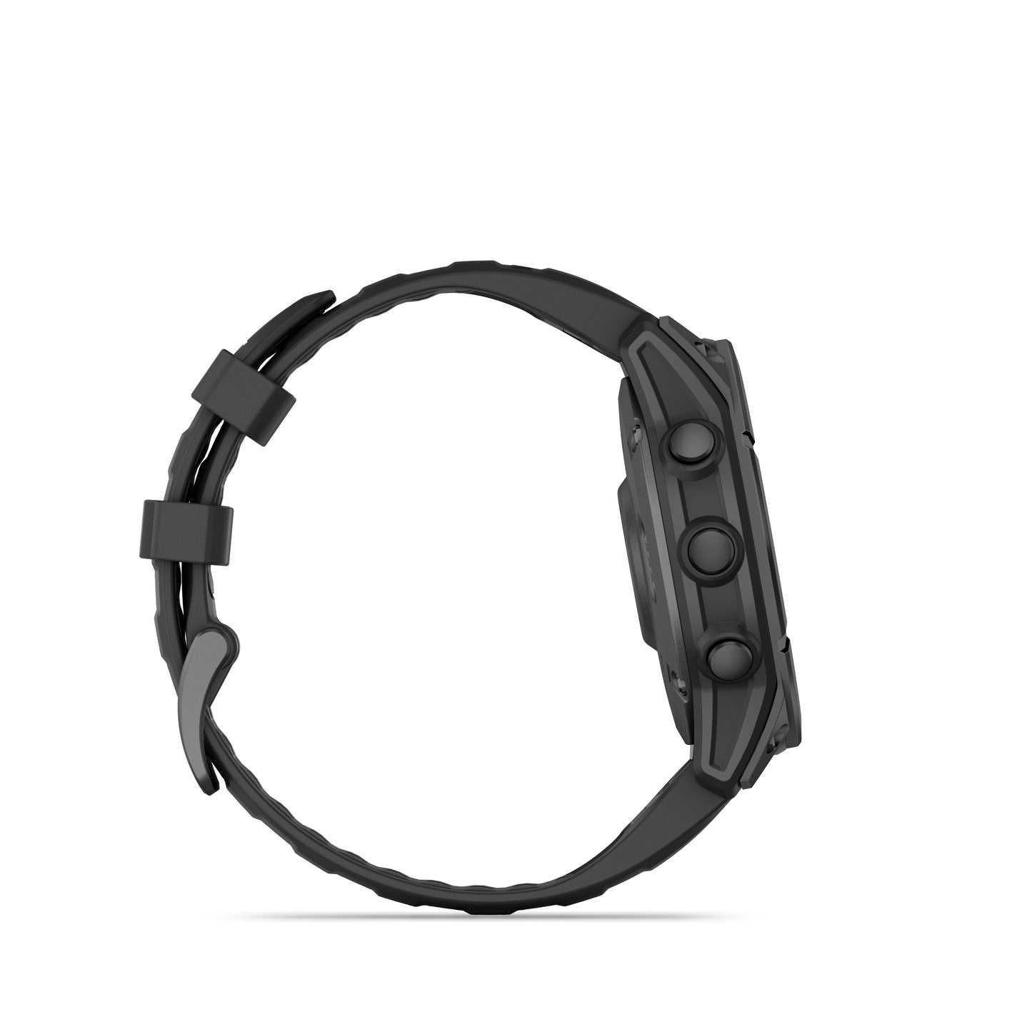 Garmin fēnix® E AMOLED Display GPS Smartwatch - 47-mm - Slate Grey Steel Bezel with Black Silicone Band