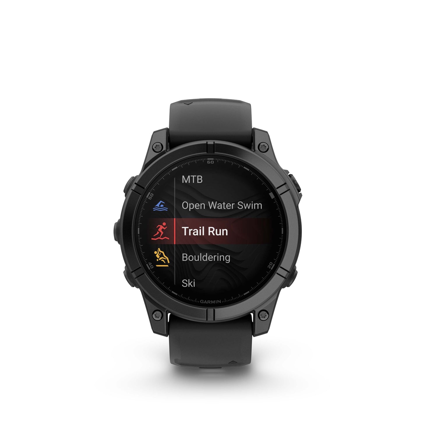 Garmin fēnix® E AMOLED Display GPS Smartwatch - 47-mm - Slate Grey Steel Bezel with Black Silicone Band