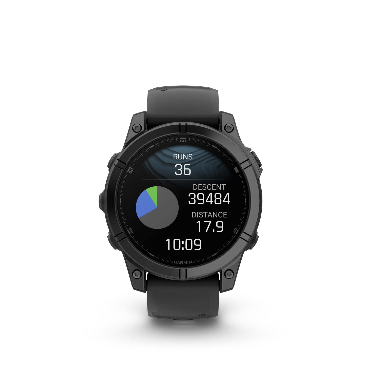 Garmin fēnix® E AMOLED Display GPS Smartwatch - 47-mm - Slate Grey Steel Bezel with Black Silicone Band