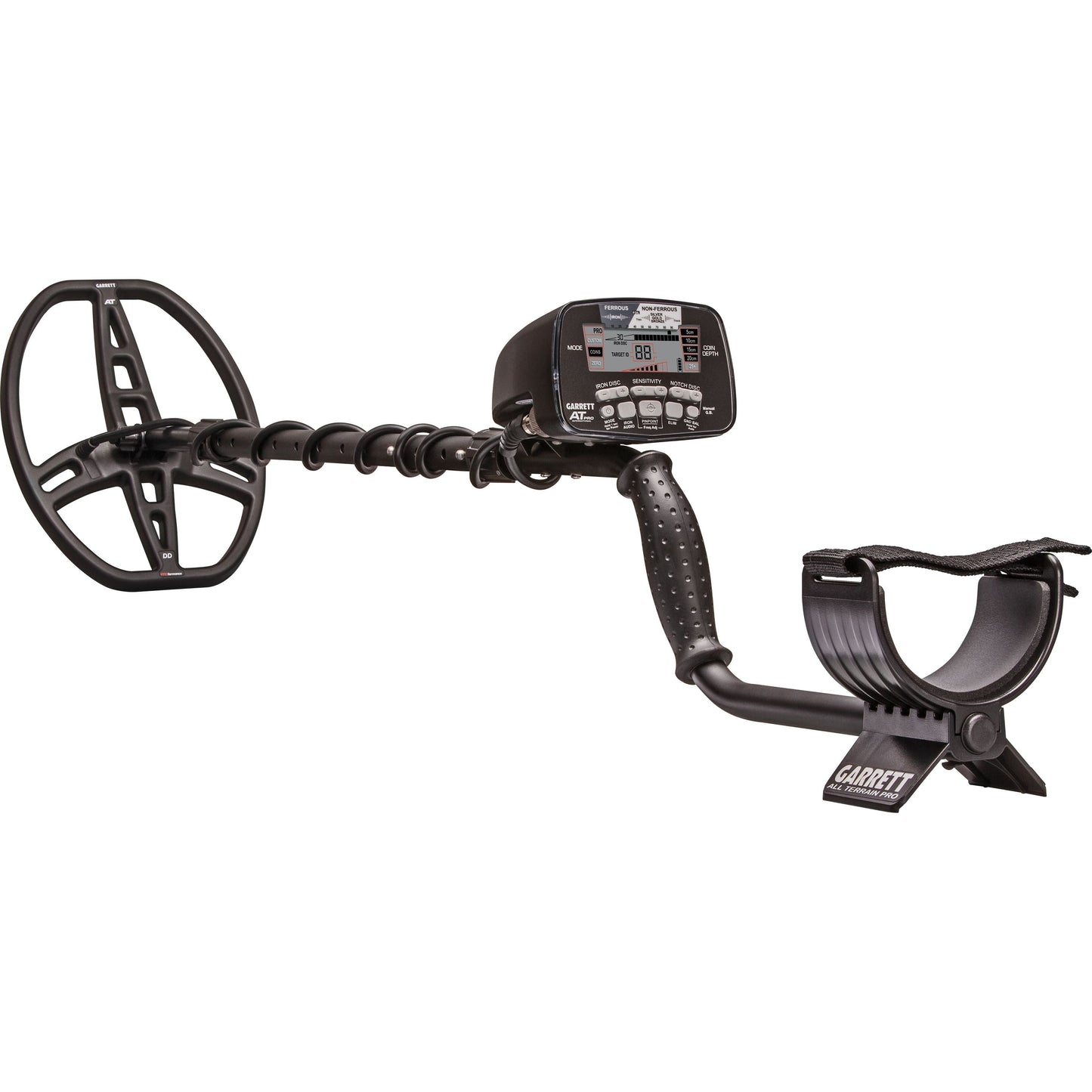 Garrett AT PRO Hand Held Waterproof Metal Detector with Headphones - Black