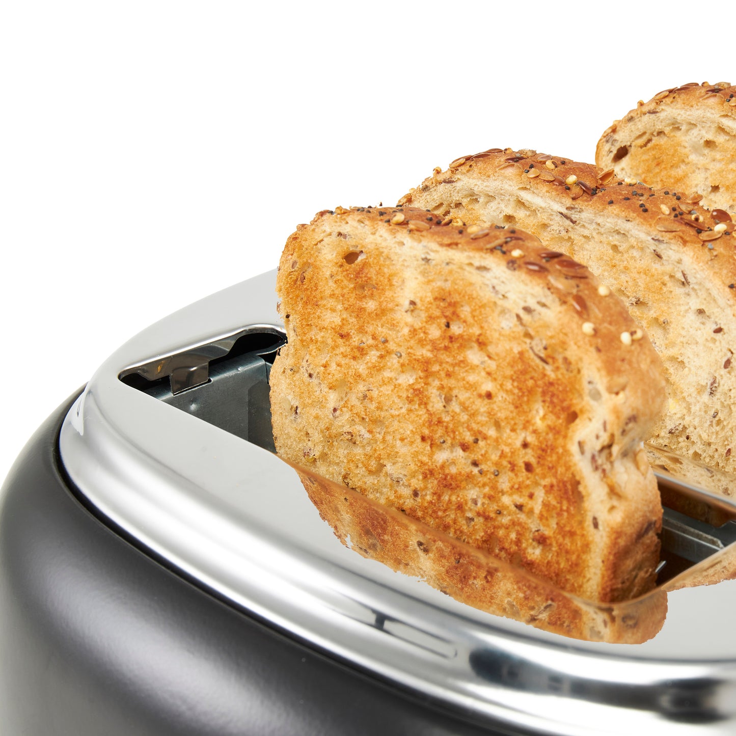 Haden Dorset 4-Slice Wide Slot Toaster - Black & Copper
