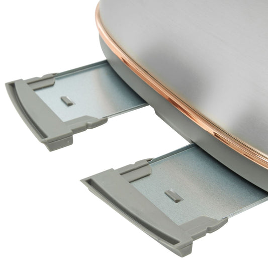 Haden Heritage 4-Slice Wide Slot Toaster - Steel & Copper