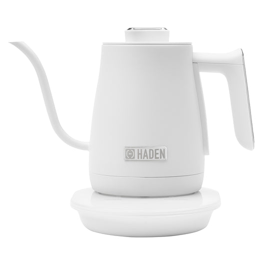 Haden Gooseneck Cordless Electric Kettle Ivory and Chrome
