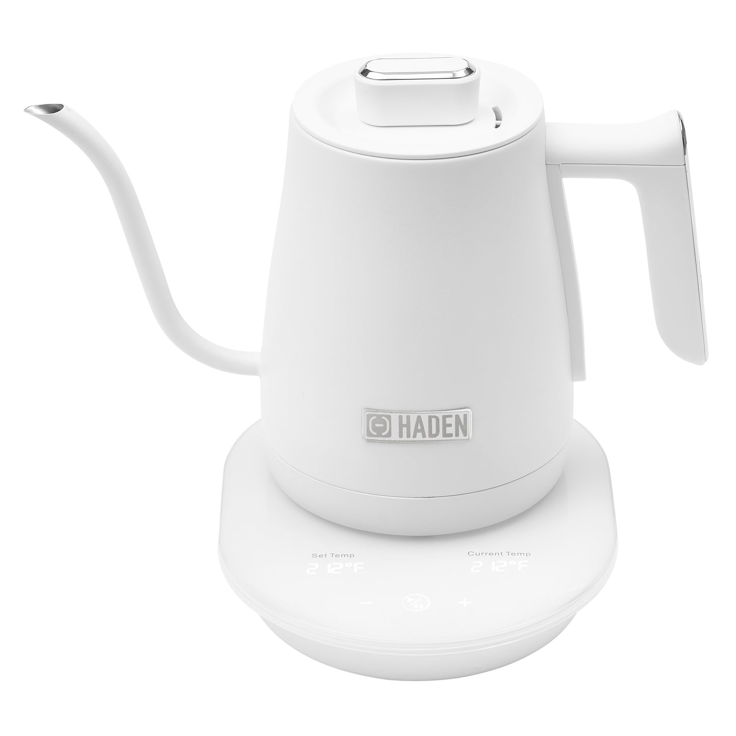 Haden Gooseneck Cordless Electric Kettle Ivory and Chrome