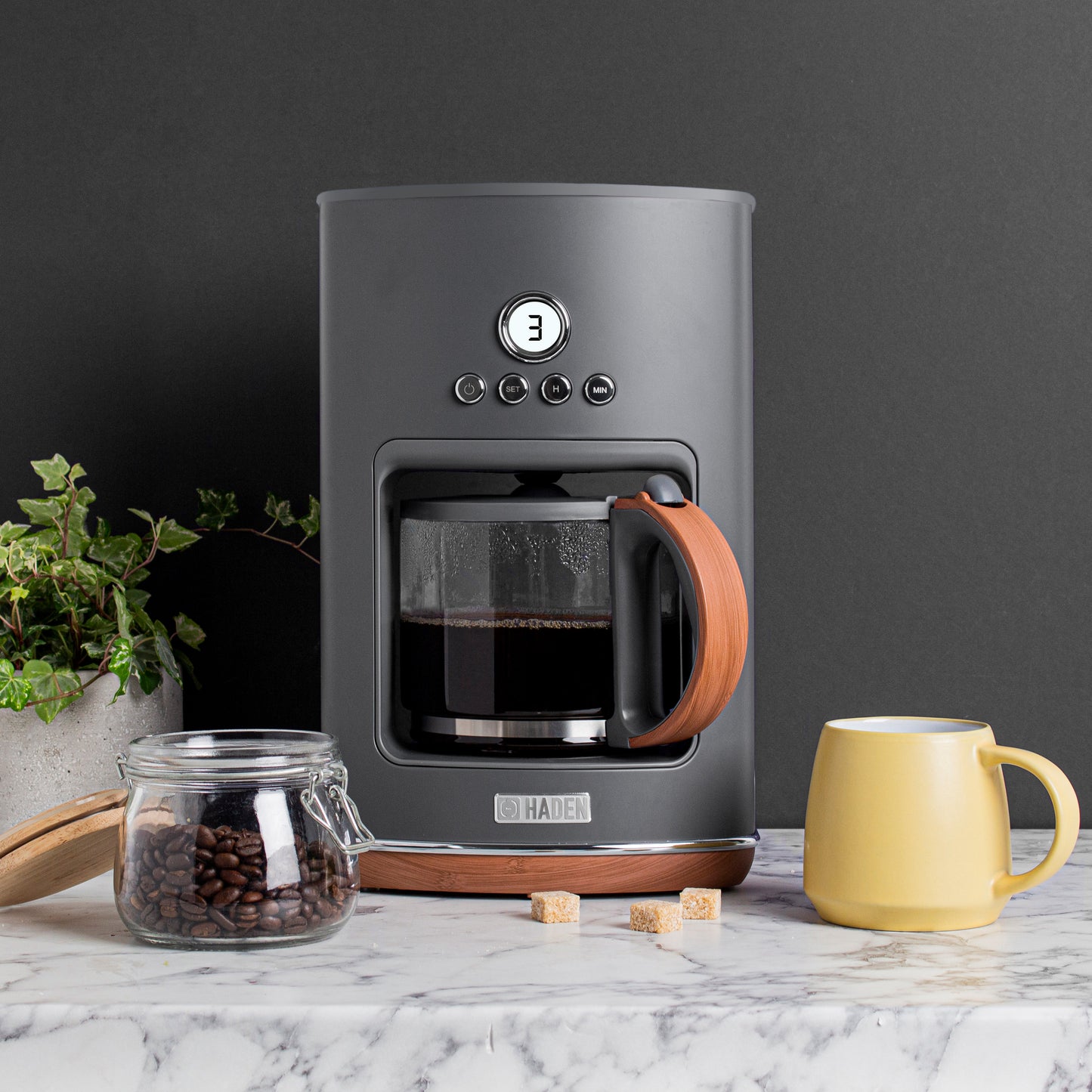 Haden Dorchester 12-Cup Coffee Maker - Pebble Grey