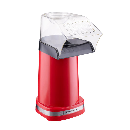 Culinary Chef Deluxe Hot Air Popcorn Maker - Red