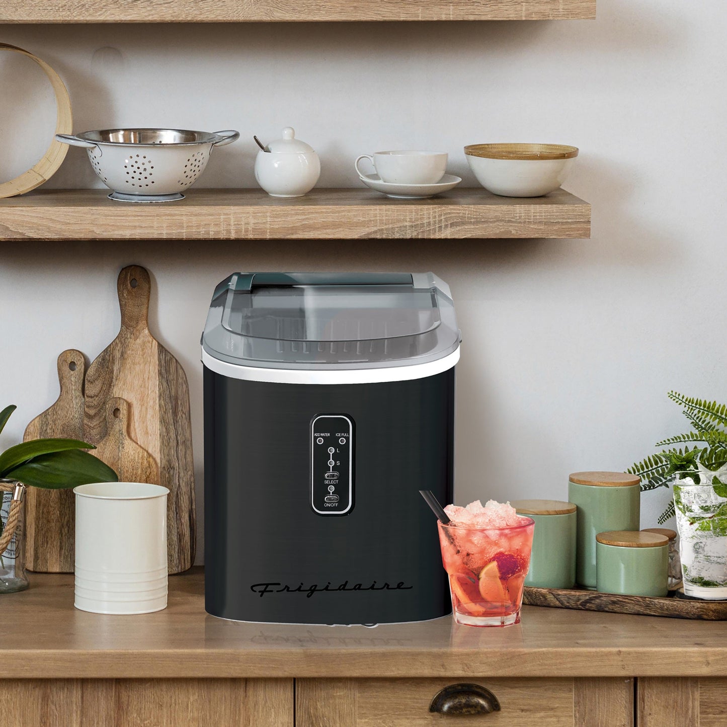 Frigidaire Stainless Steel Ice Maker - Stainless Steel Black