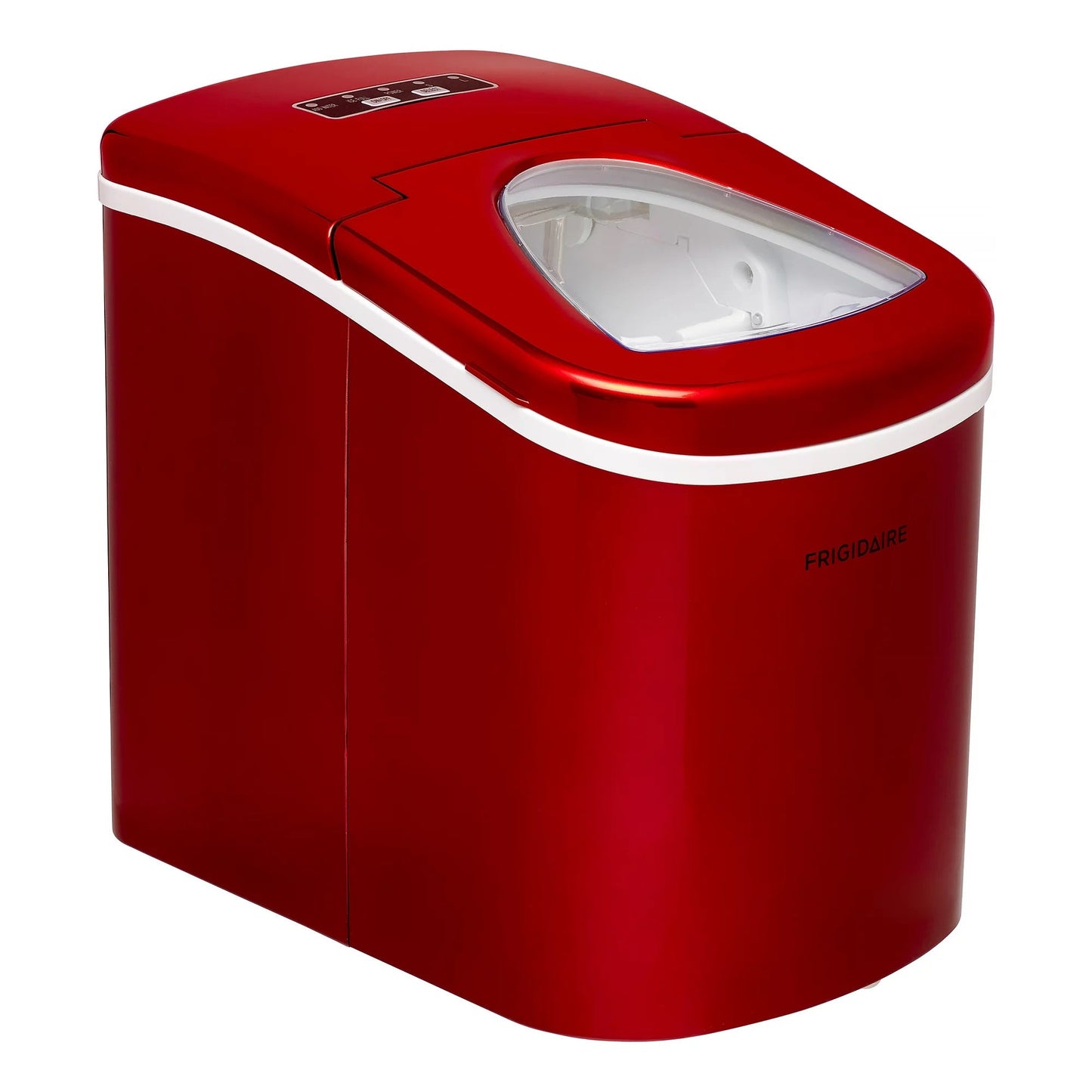Frigidaire Countertop Compact Ice Maker with 11.79-kg (26-lb) Capacity Production per Day - Red