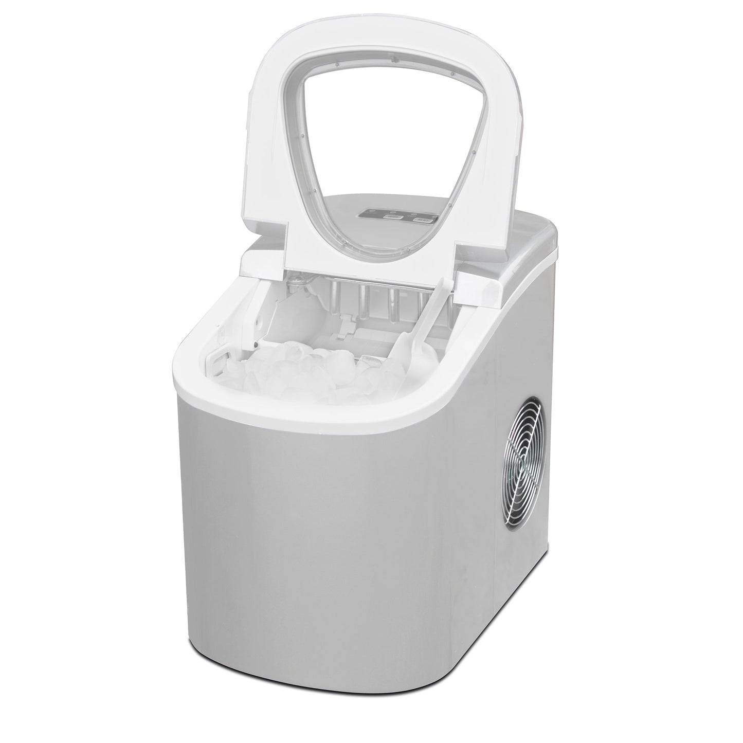 Frigidaire Countertop Compact Ice Maker with 26lbs Capacity Production per Day - Silver