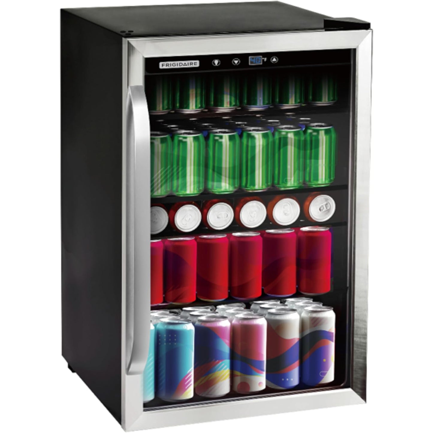 Frigidaire 4.4-cu ft 126-Can Stainless Steel Beverage Center