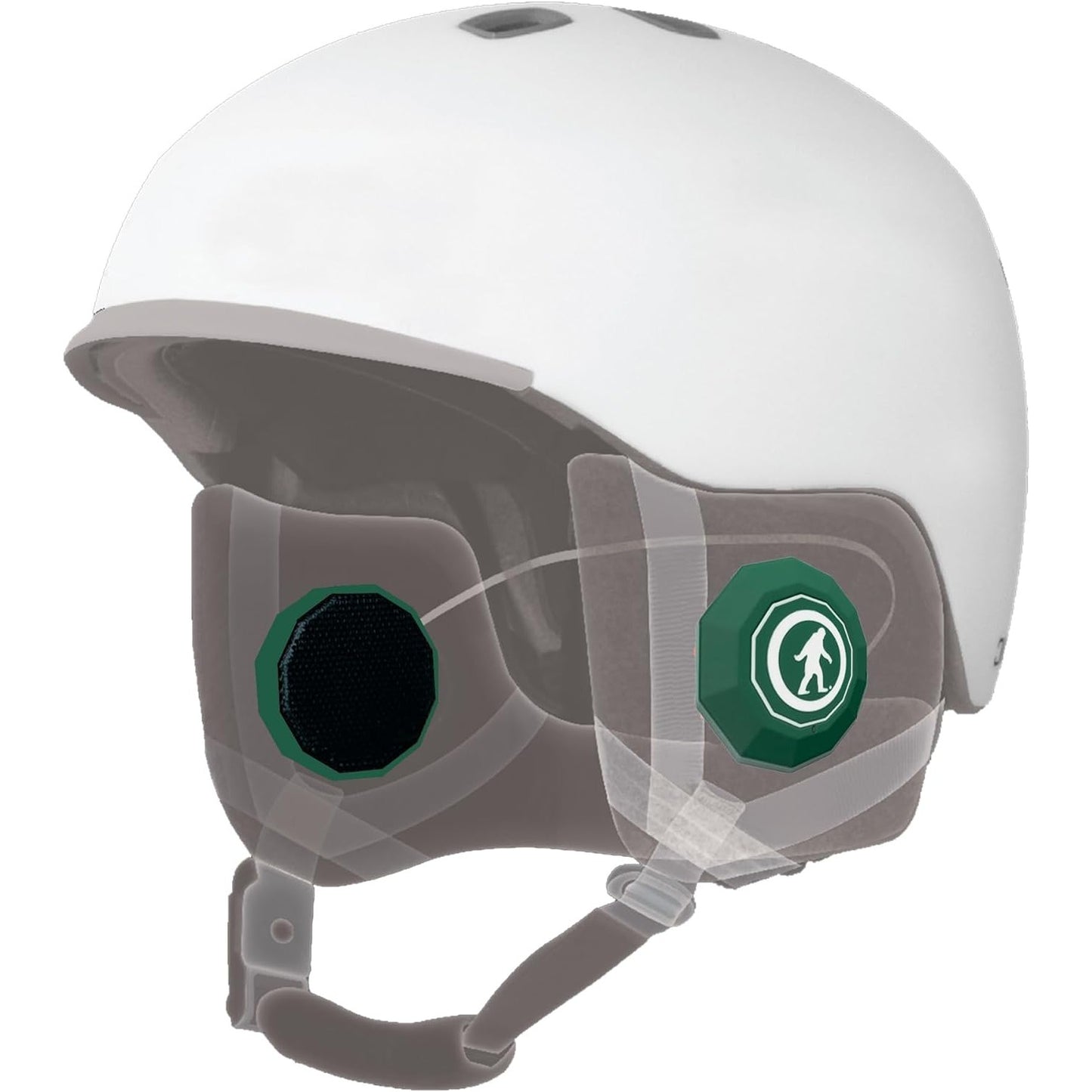 Outdoor Tech Chips® 3.0 - Snow Helmet Headphones - Forest Green