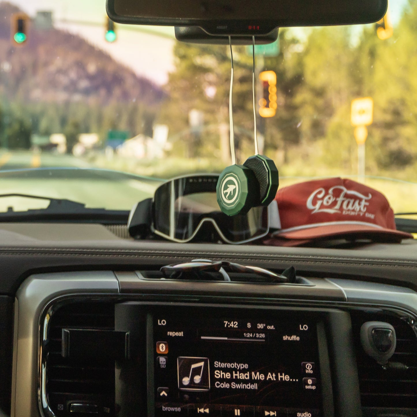Outdoor Tech Chips® 3.0 - Snow Helmet Headphones - Forest Green