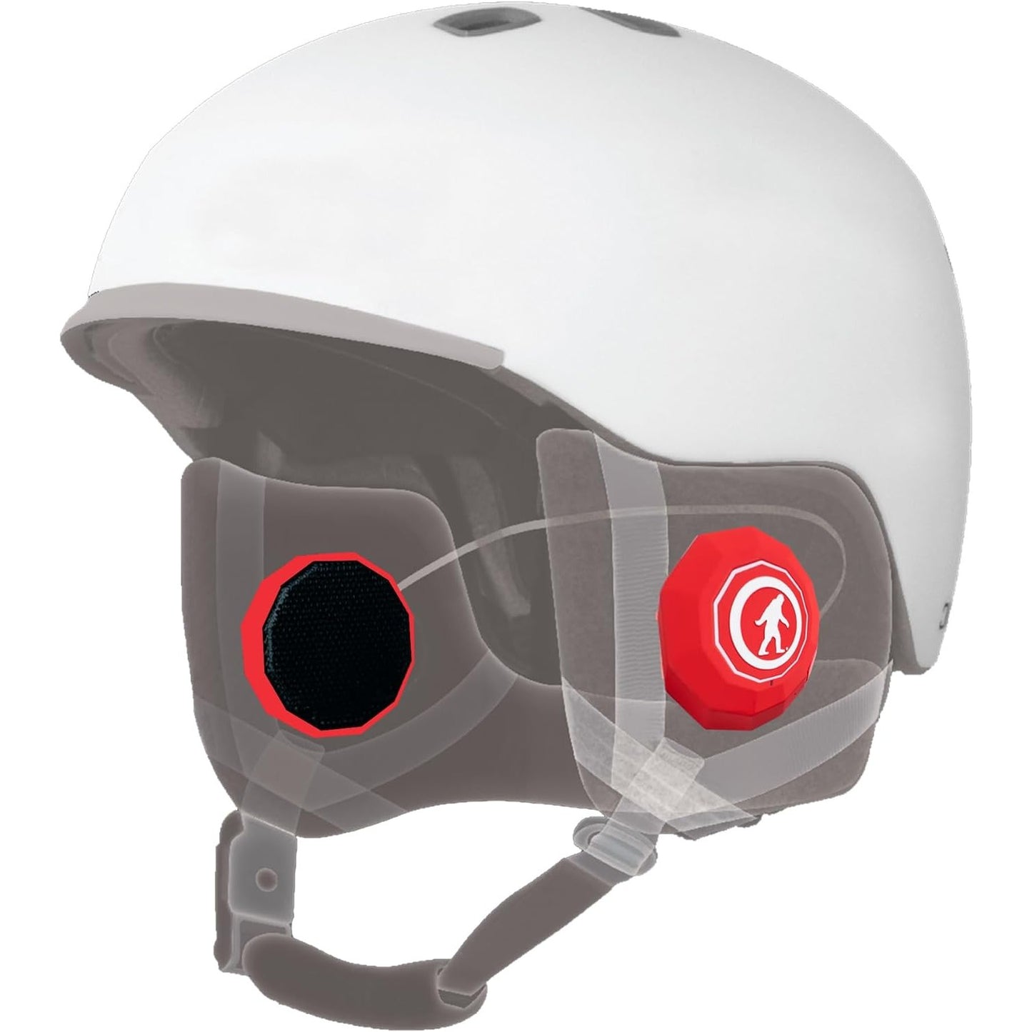 Outdoor Tech Chips® 3.0 - Snow Helmet Headphones - Red