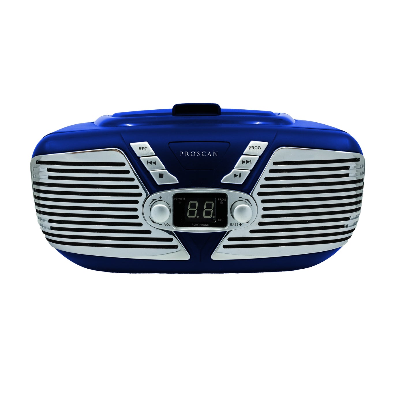 Proscan Portable Retro CD Boombox with AM/FM Radio - Blue