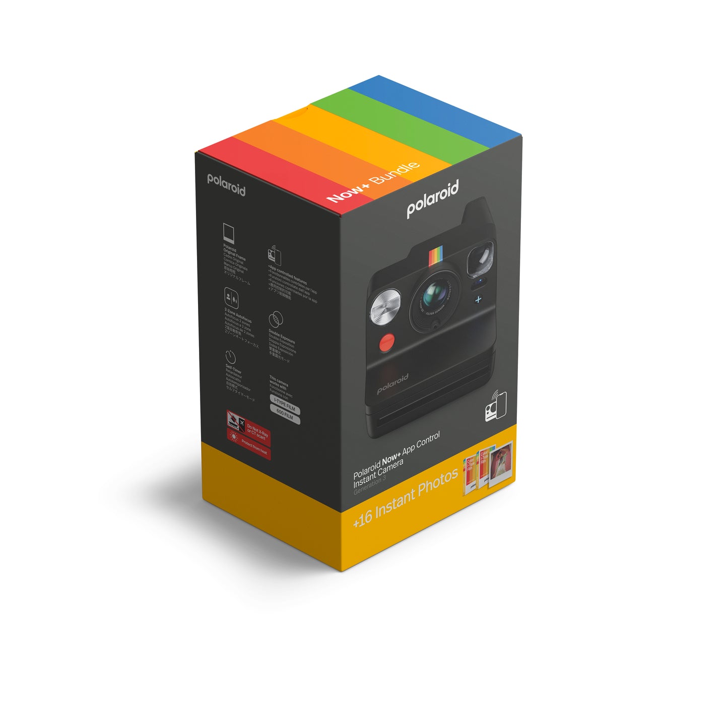 Polaroid Now+ Generation 3 Black + Color Film Bundle (8 photos)