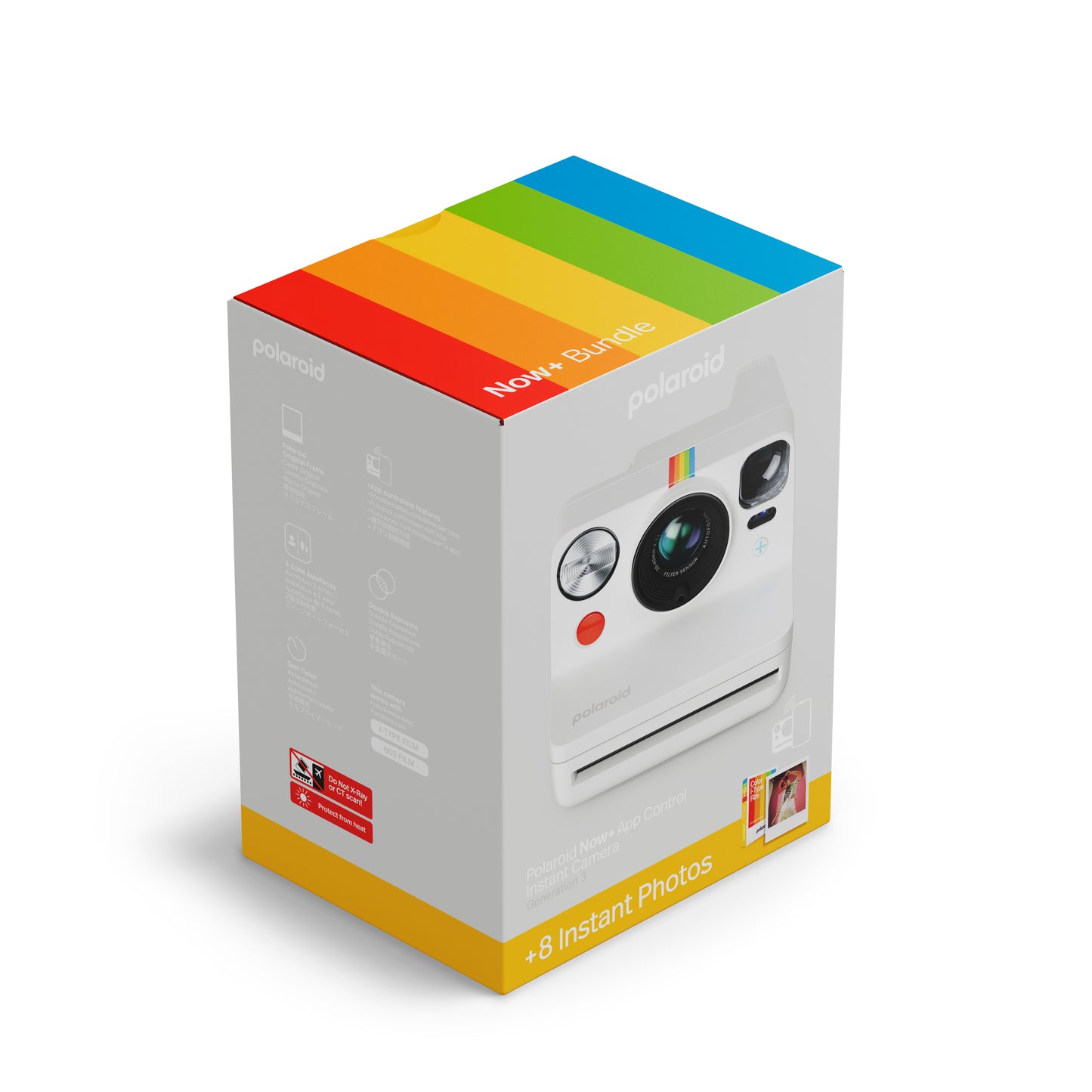 Polaroid Now+ Generation 3 White + Color Film Bundle (8 photos)