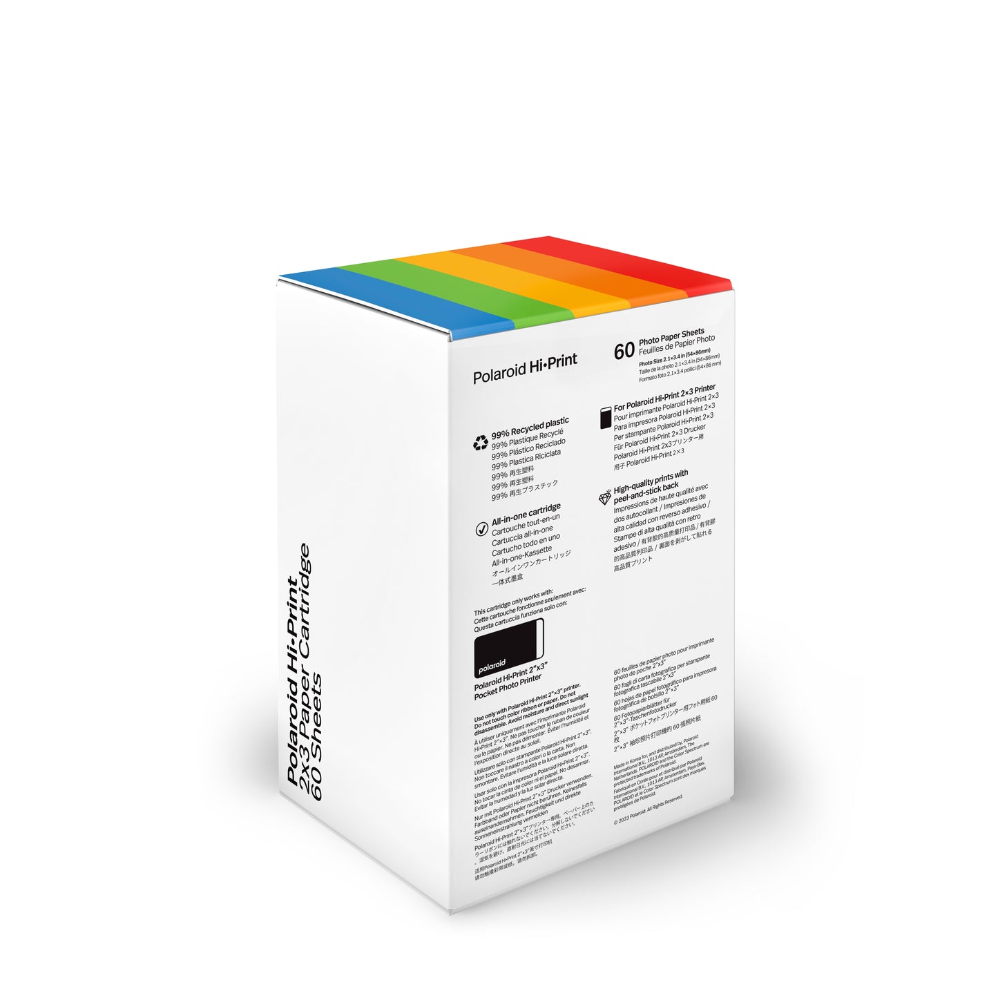 Polaroid HiPrint Generation 2 2x3 Paper Cartridges - 60 Sheets