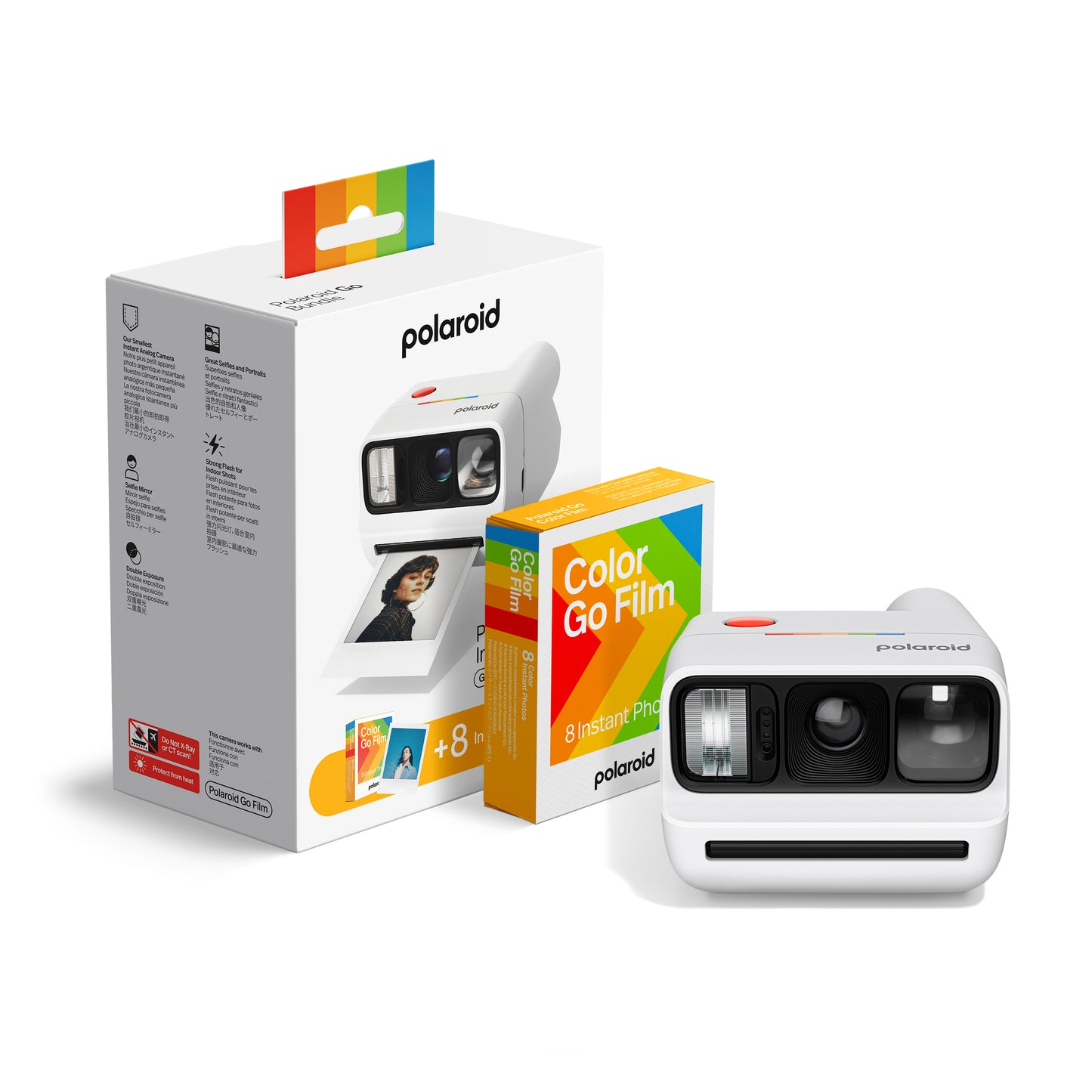 Polaroid Go Generation 3 - White + Colour Film Bundle (8 Photos)
