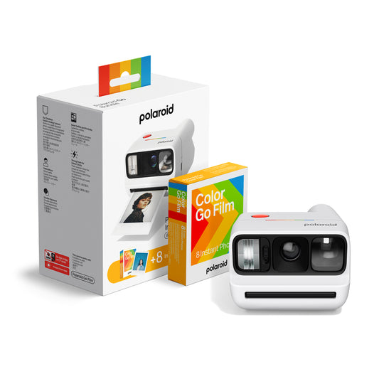 Polaroid Go Generation 3 - White + Colour Film Bundle (8 Photos)
