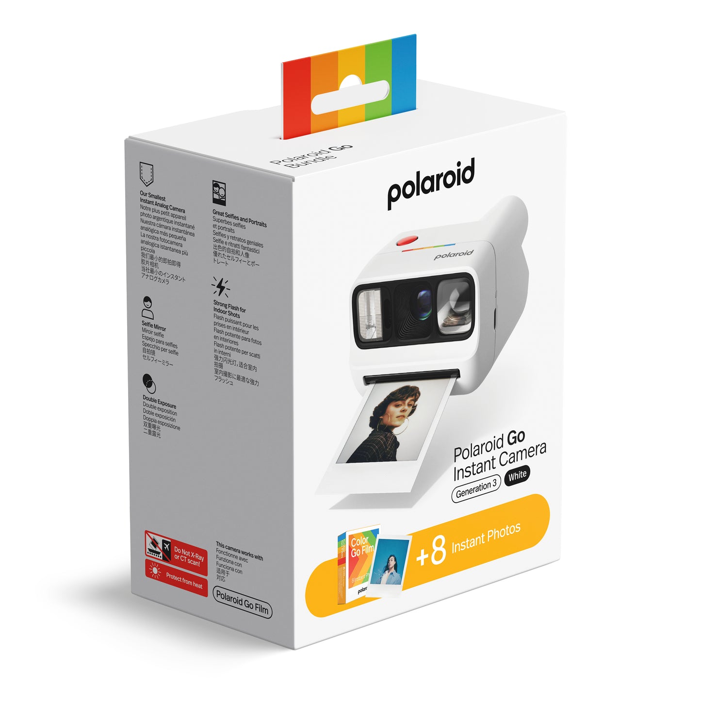 Polaroid Go Generation 3 - White + Colour Film Bundle (8 Photos)