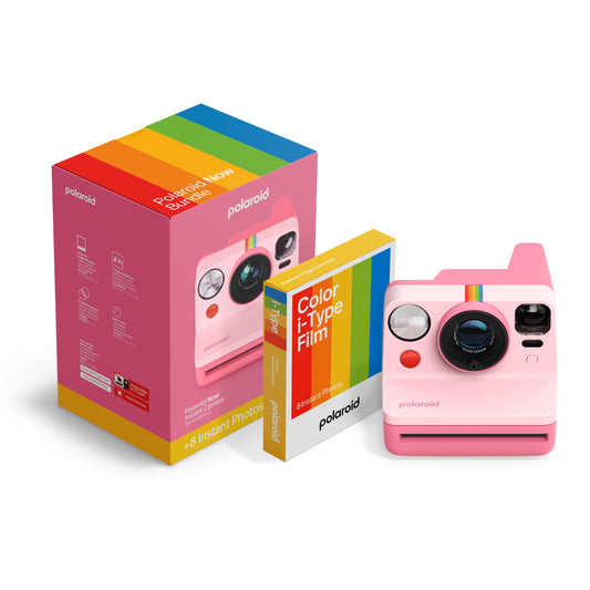 Polaroid Now Generation 3 - Pink + Colour Film Bundle (8 Photos)