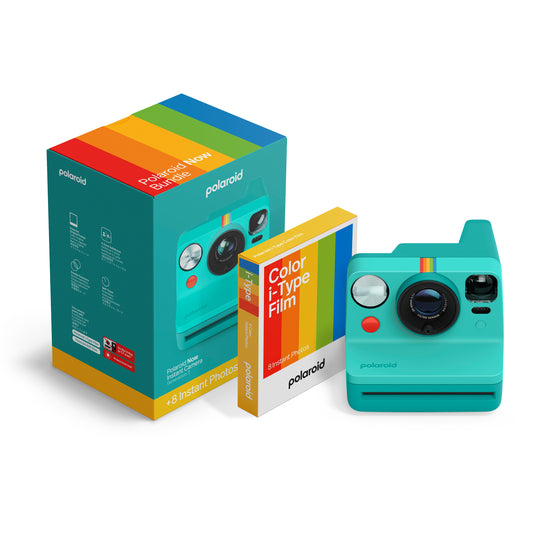 Polaroid Now Generation 3 - Teal + Colour Film Bundle (8 Photos)