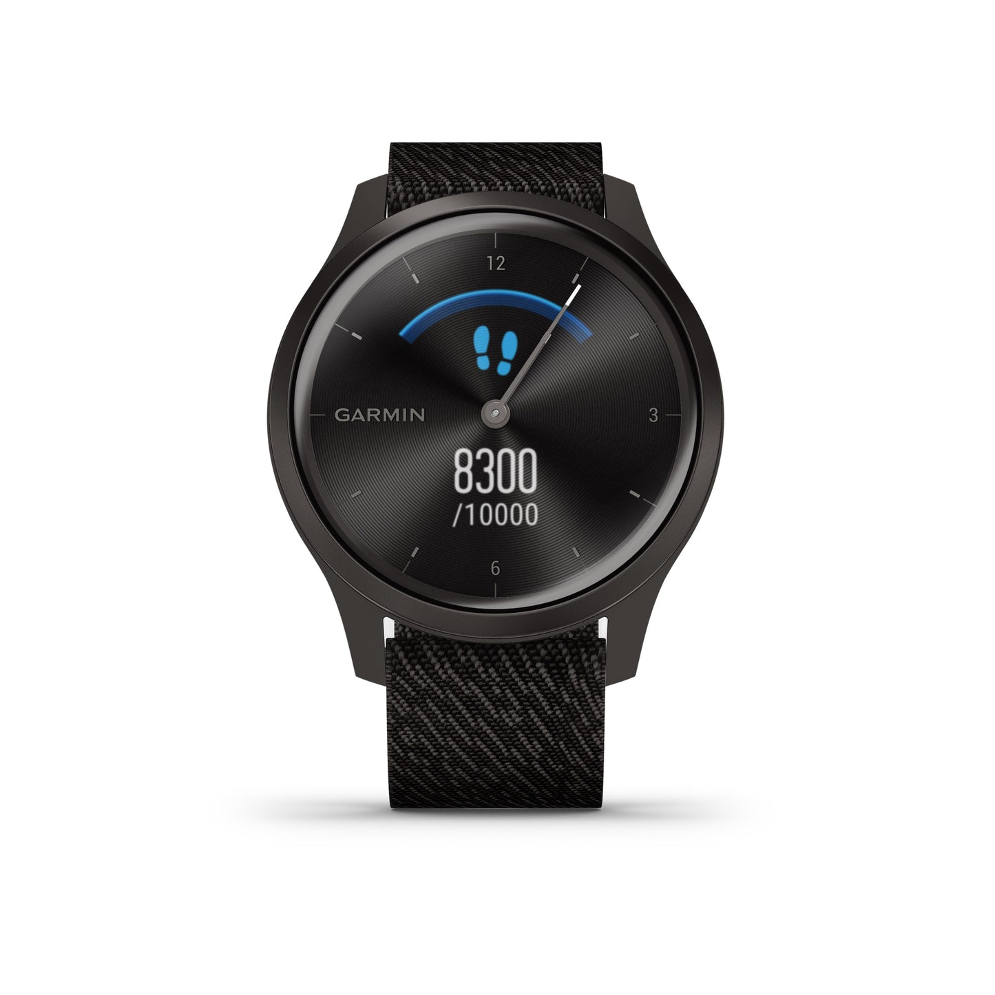 Garmin vivomove Style HR Hybrid GPS Smartwatch and Fitness Tracker with Woven Band - Black