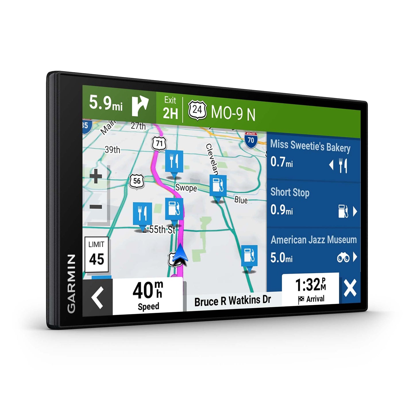 Garmin DriveSmart 76 MT GPS with 7.0-in Display Featuring Traffic Alerts - Black