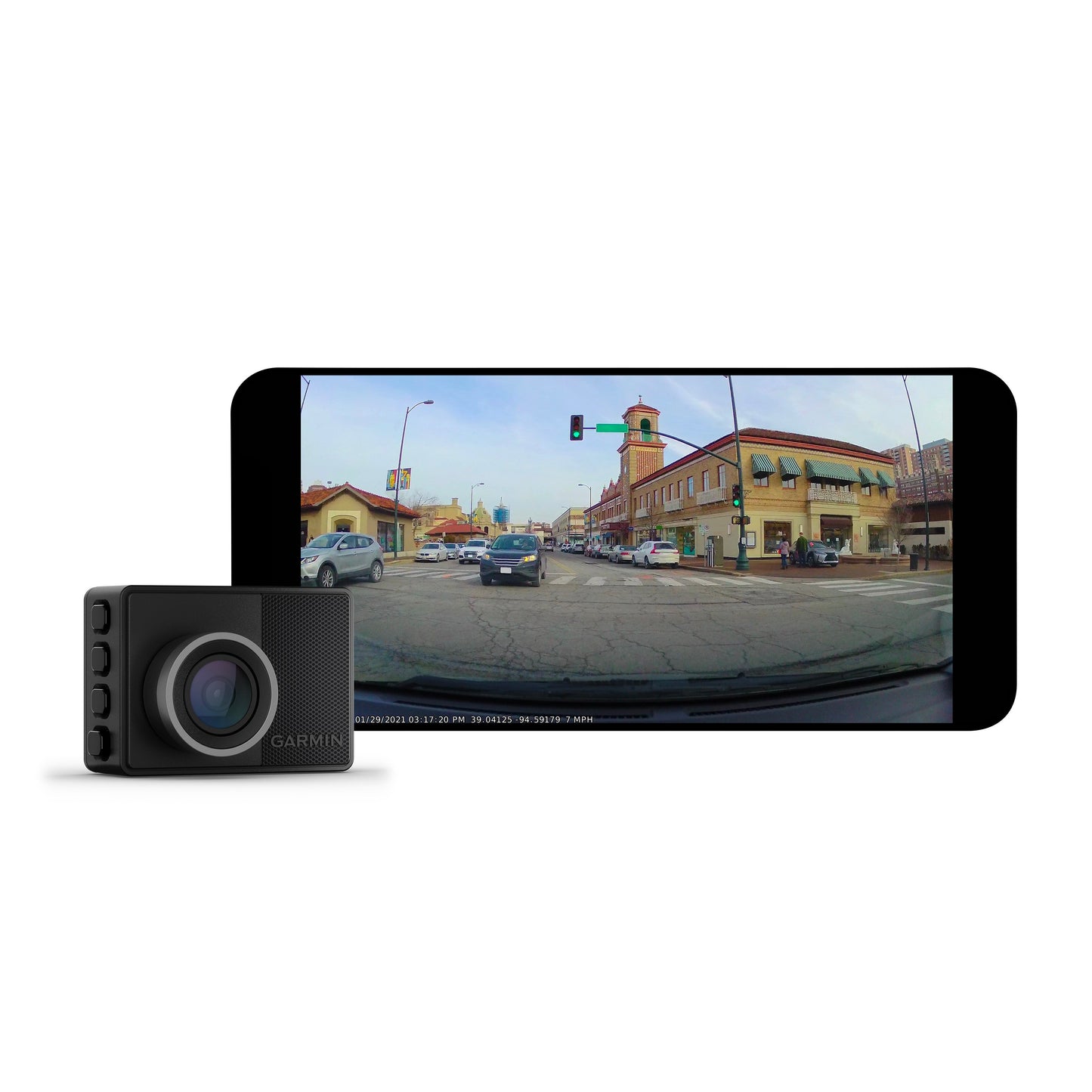 Garmin 1440p Dash Cam 57 with 140 Degree Field of View - Black