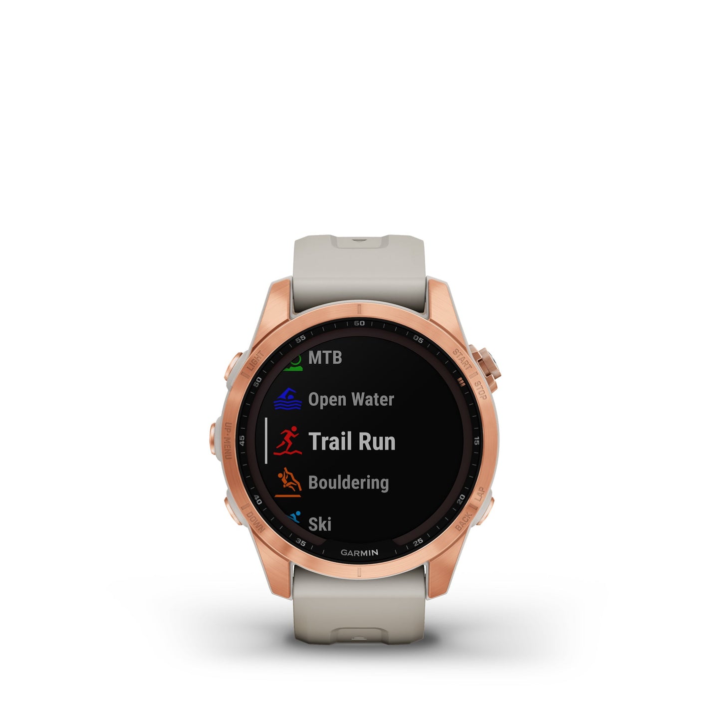 Garmin fenix 7S Solar Charging GPS Smartwatch Steel and Fitness Tracker with Incident Detection - Rose Gold