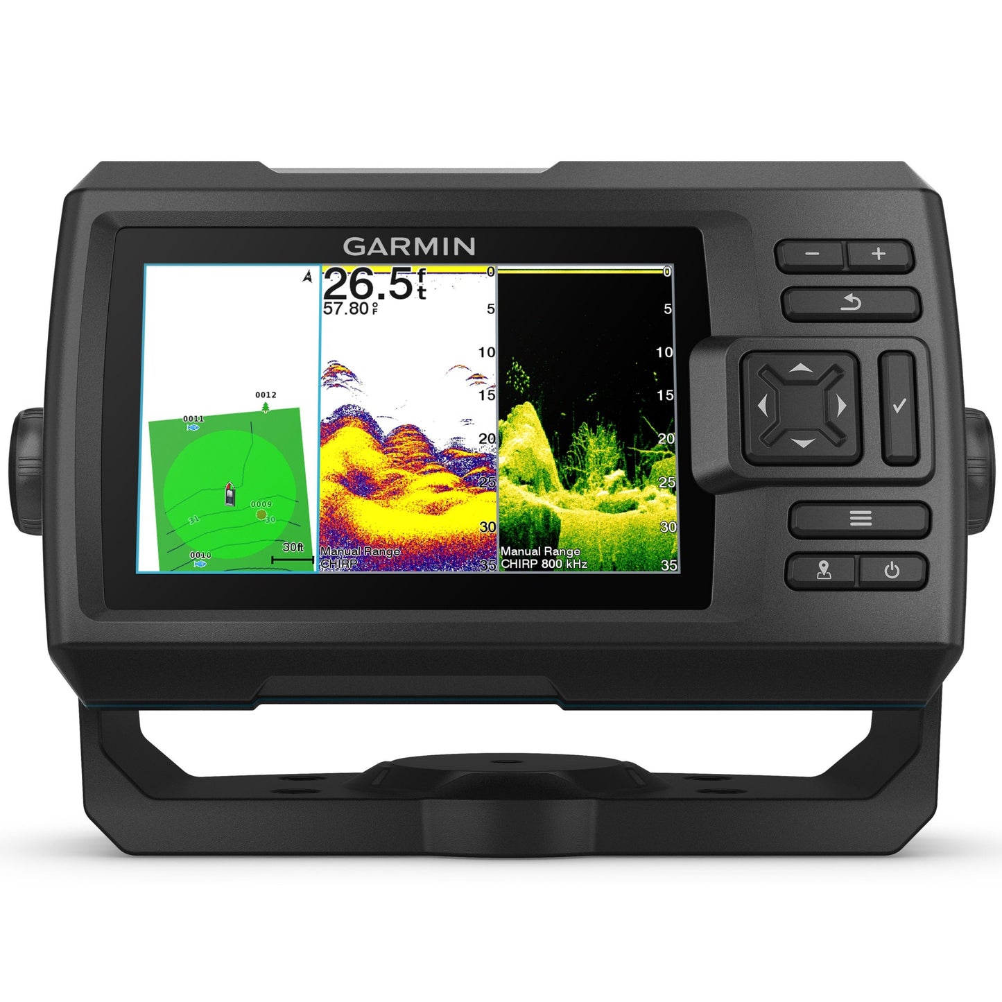 Garmin Striker Vivid 5cv 5-in Display Fishfinder with GT20-TM Transducer and GPS - Black