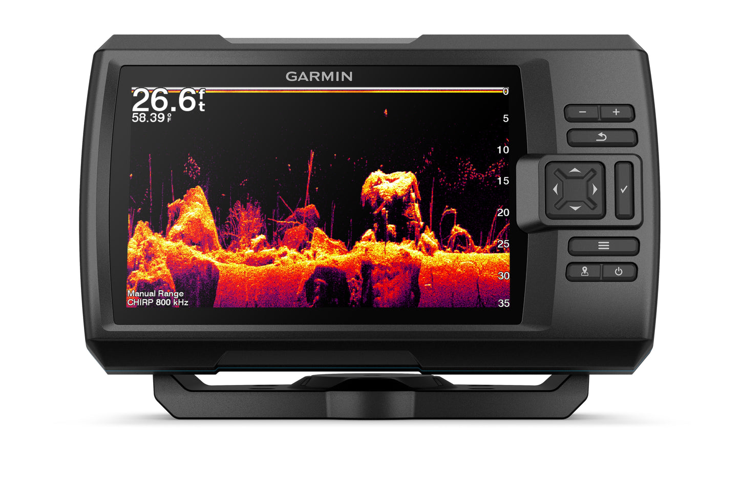 Garmin Striker Vivid 7cv 7-in Display Fishfinder with GT20-TM Transducer, GPS and Wi-Fi Connectivity - Black