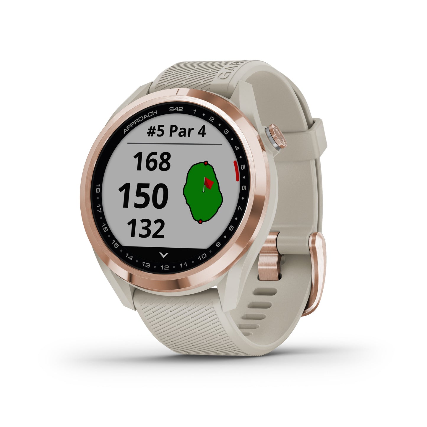 Garmin Approach S42 GPS Golfing Smartwatch - Light Sand