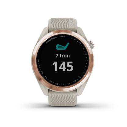 Garmin Approach S42 GPS Golfing Smartwatch - Light Sand