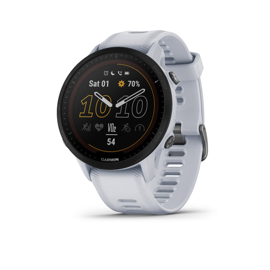 Garmin Forerunner® 955 Solar 32GB Running Smartwatch and Fitness Tracker - Whitestone