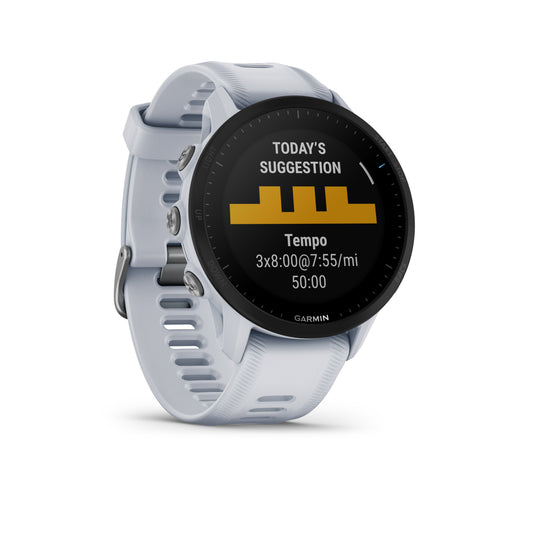Garmin Forerunner®  955 32GB Running Smartwatch and Fitness Tracker - Whitestone