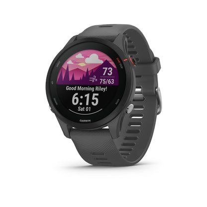 Garmin Forerunner® 255 Running Smartwatch and Fitness Tracker - Slate Grey