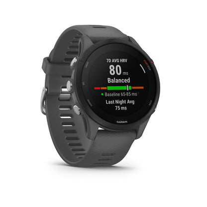 Garmin Forerunner® 255 Running Smartwatch and Fitness Tracker - Slate Grey