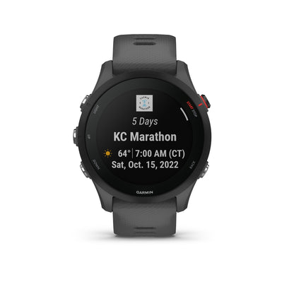 Garmin Forerunner® 255 Running Smartwatch and Fitness Tracker - Slate Grey