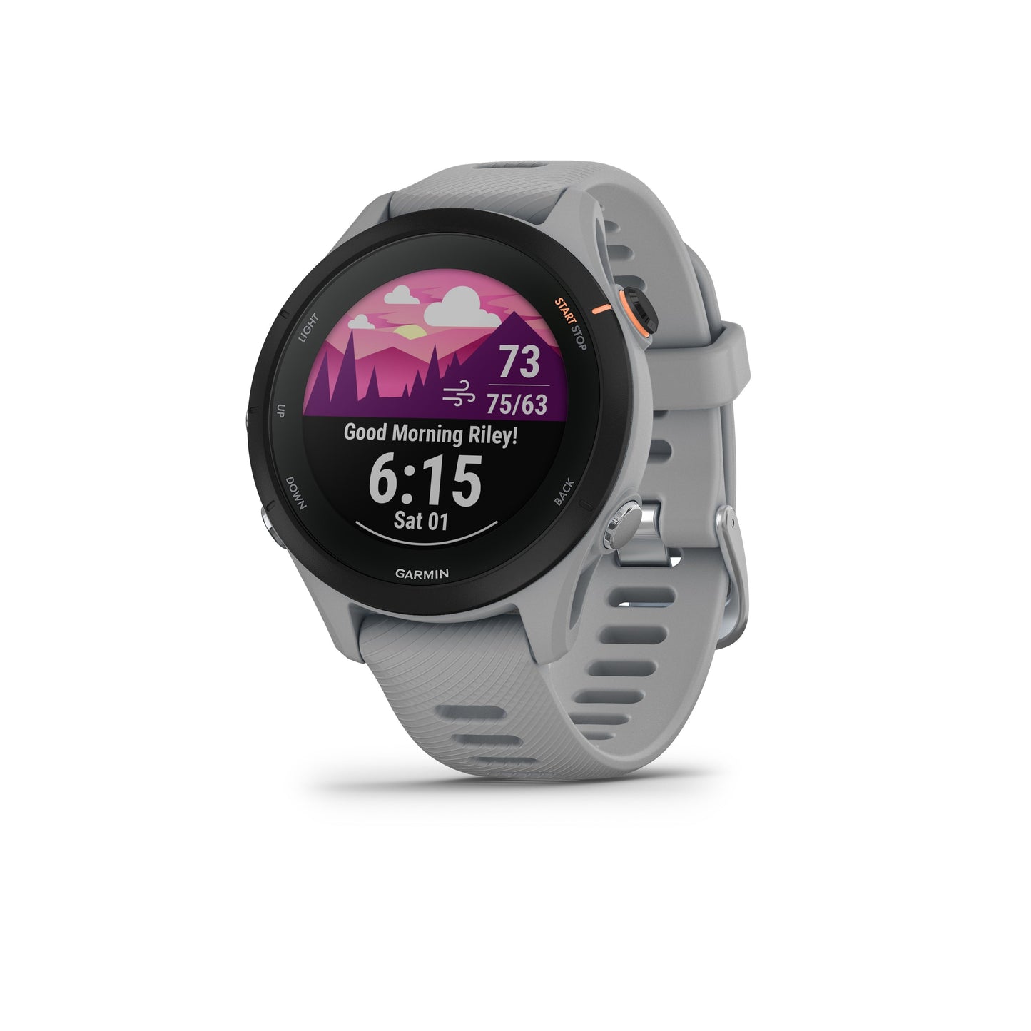 Garmin Forerunner® 255S Running Smartwatch and Fitness Tracker - Powder Grey