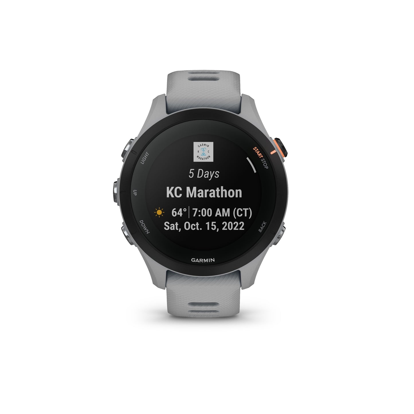 Garmin Forerunner® 255S Running Smartwatch and Fitness Tracker - Powder Grey