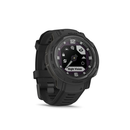 Garmin Instinct® Crossover Solar Rugged Hybrid GPS Smartwatch and Fitness Tracker with Solar Charging -  Tactical Edition - Black