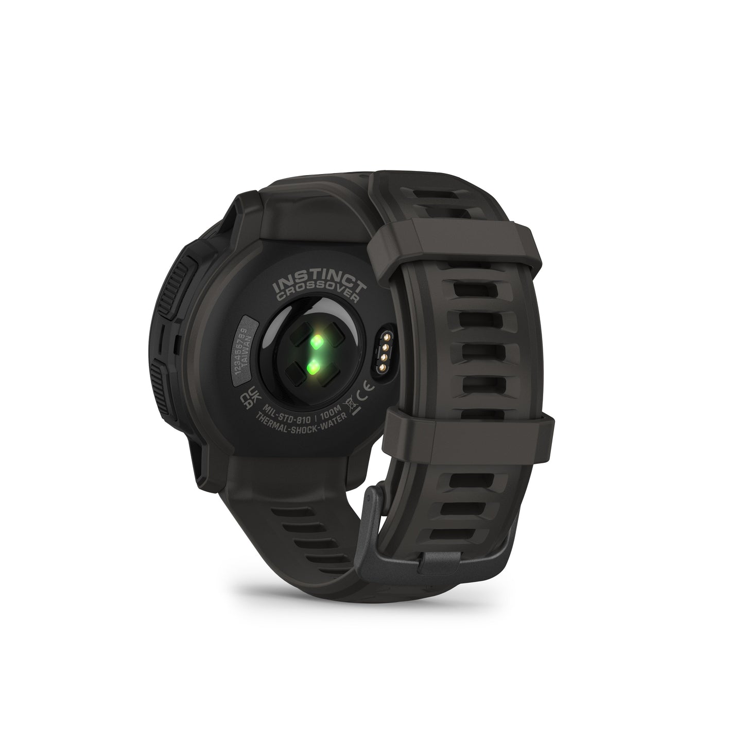 Garmin Instinct® Crossover Solar Rugged Hybrid GPS Smartwatch and Fitness Tracker with Solar Charging - Graphite